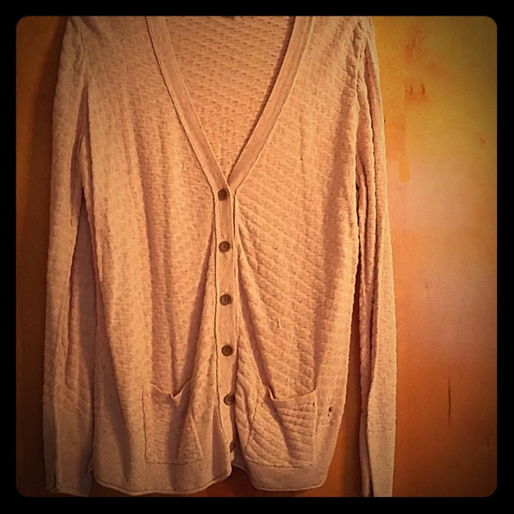 Ruff Hewn Pale Pink Cardigan